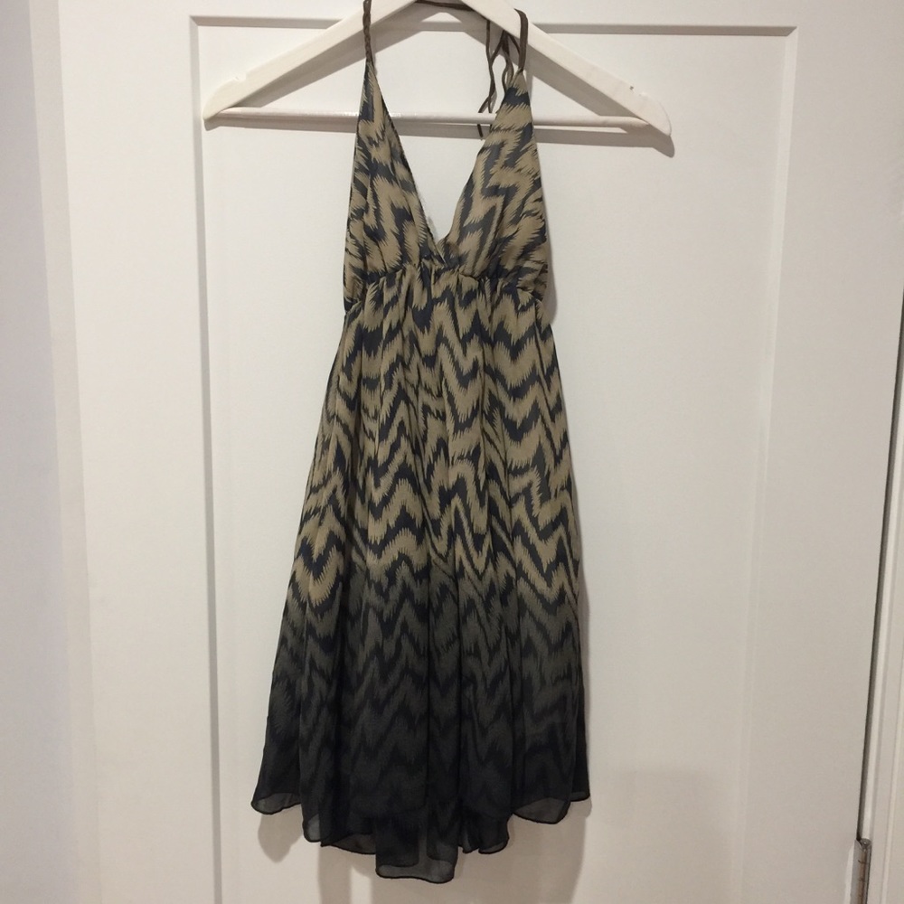 animal print high low dress